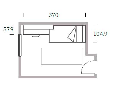 Medidas dormitorio Stay Young